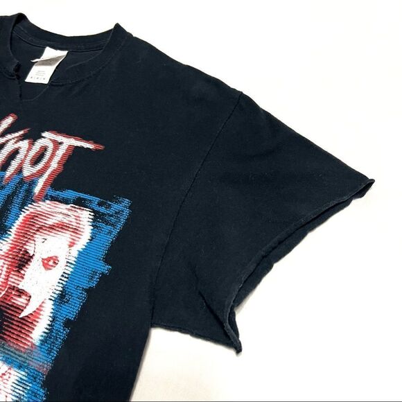 Slipknot Band Tee Faded Black Semi Distressed W.A.N.Y.K Tour 2019 Size Medium - Picture 4 of 11